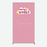 Aperturee Aperturee Dusty Rose Girls World Birthday Rectangle Backdrop